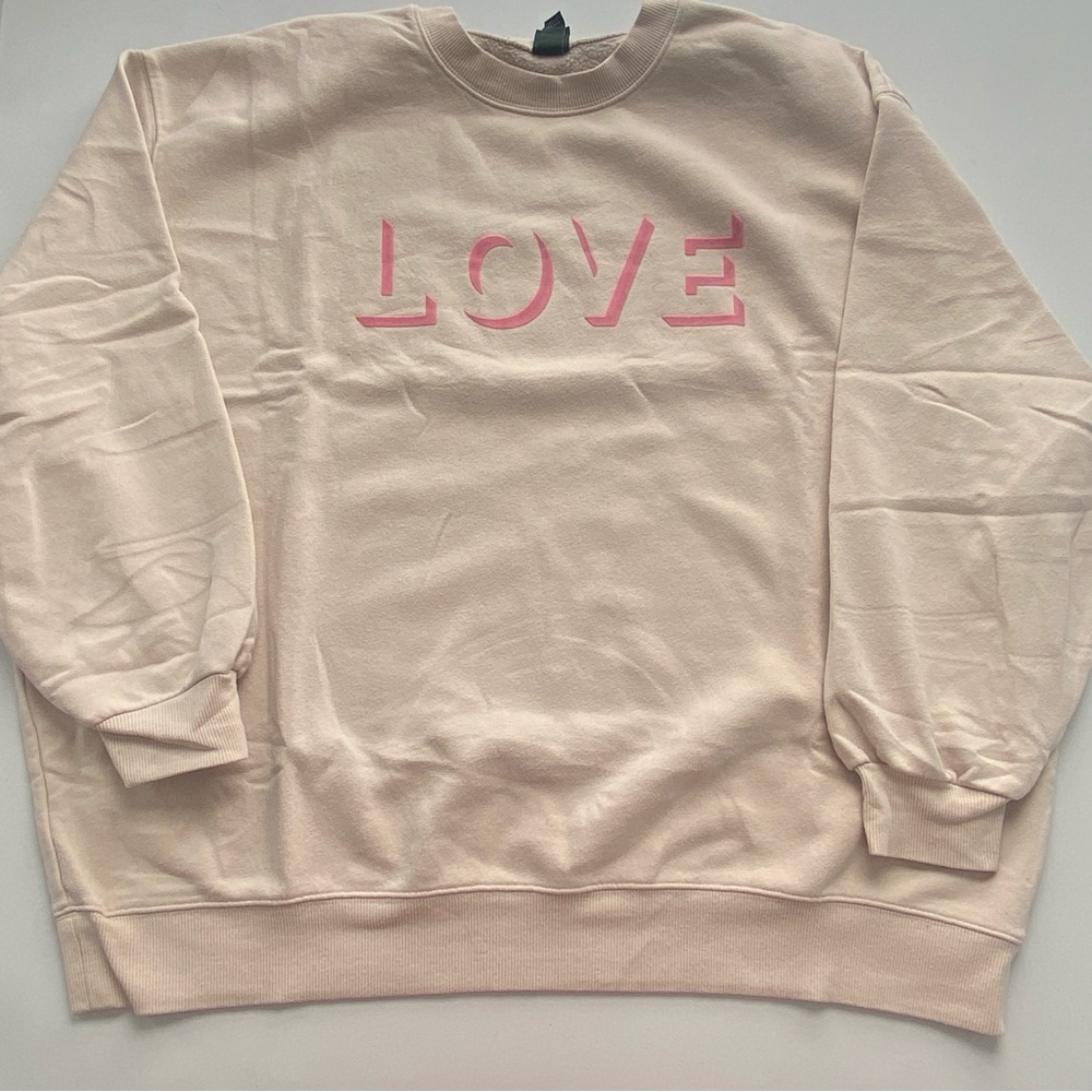 Wild Fable Cream LOVE Sweatshirt